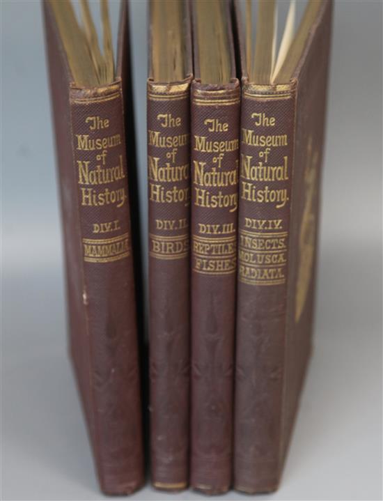 Richardson, John and others - The Museum of Natural History, 4 vols, quarto, cloth gilt, with plates,